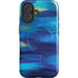 Ocean Blue Brush Stroke by Etta Vee iPhone 16 Plus Magsafe Impact Case